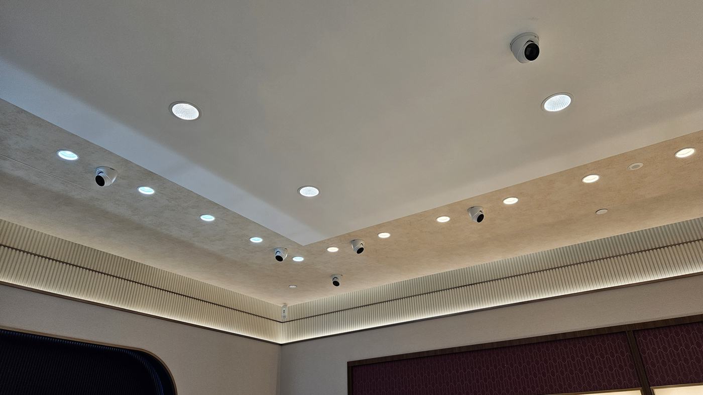 Discreet ceiling dome cameras installed in a Melbourne CBD office Discreet ceiling dome cameras installed in a Melbourne CBD office