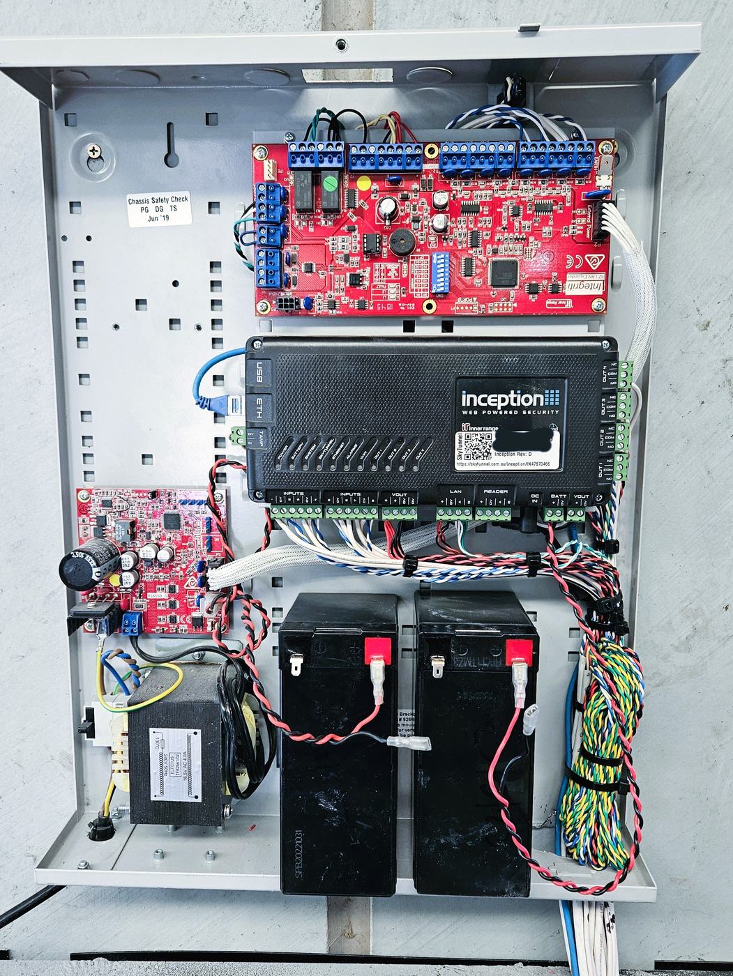 Inception access control panel installed in a Melbourne commercial building Inception access control panel installed in a Melbourne commercial building