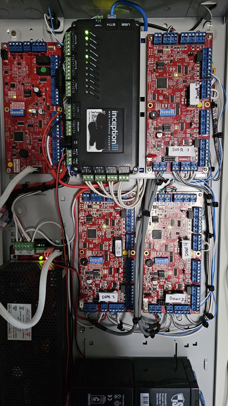 Inner Range alarm control panel enclosure installed by Nootz