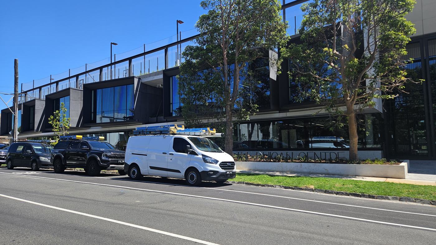 Nootz security technicians on a commercial site in Melbourne Nootz security technicians on a commercial site in Melbourne