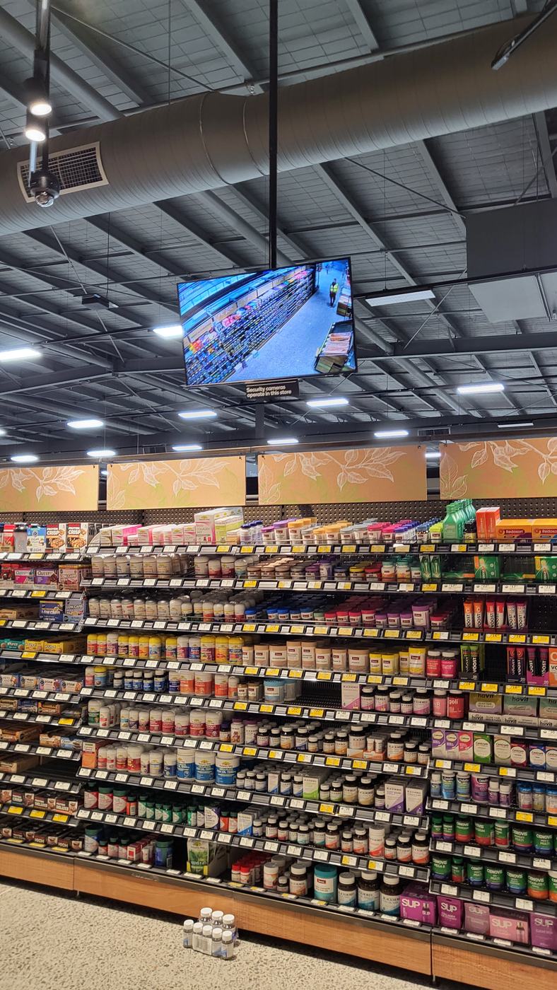 Public view monitor and CCTV installed in a Melbourne retail store Public view monitor and CCTV installed in a Melbourne retail store