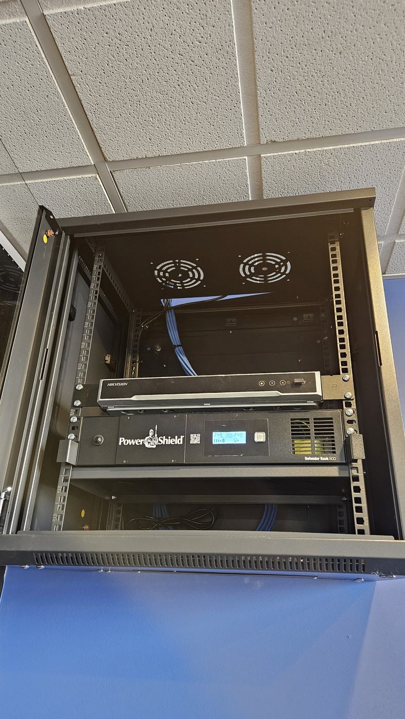 Server rack and UPS power installation maintained by Nootz