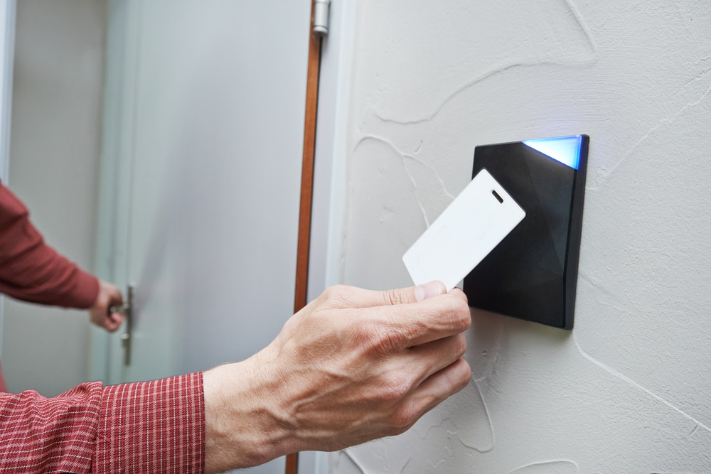 Access control solutions with a key card